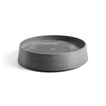 Ecopots onderschotel op wielen Oslo   Rond   Grey   Diameter 41 x H9,5 cm