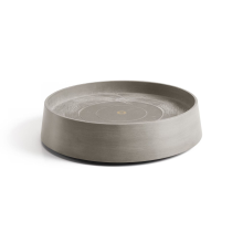 Ecopots onderschotel op wielen Oslo   Rond   Taupe   Diameter 41 x H9,5 cm