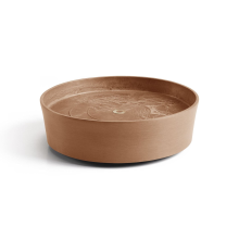 Ecopots onderschotel op wielen   Rond   Terra   Diameter 28,7 x H8,3 cm