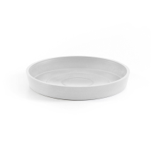 Ecopots onderschotel met waterreservoir   Rond   Pure White   Diameter 18 x H2,5 cm