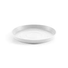 Ecopots onderschotel met waterreservoir  Rond   Pure White   Diameter 44,5 x H3,5 cm