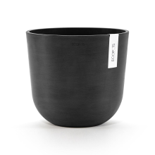 Ecopots bloempot Oslo 25   Rond   Dark Grey   Diameter 25 x H21,8 cm