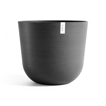 Ecopots bloempot Oslo 75   Rond   Dark Grey   Ø75 x H65 cm