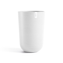 Ecopots bloempot Oslo High 52   Rond   Pure White   Diameter 35 x H51,5 cm
