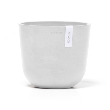 Ecopots bloempot Oslo Mini 19   Rond   Pure White   Diameter 19 x H16,5 cm