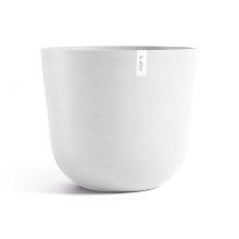 Ecopots bloempot Oslo 75   Rond   Pure White   Ø75 x H65 cm