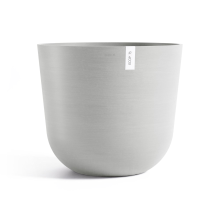 Ecopots bloempot Oslo 65   Rond   White Grey   Diameter 65 x H56,6 cm