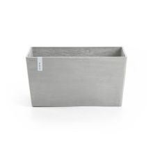 Ecopots bloempot Paris 60   Rechthoekig   White Grey   60 x 26,2 x H40,5 cm