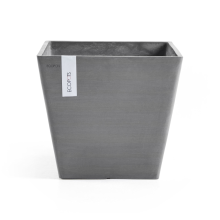 Ecopots bloempot Rotterdam 50   Vierkant   Grey   50 x H43,5 cm