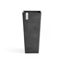 Ecopots bloempot Rotterdam High 70   Vierkant   Dark Grey   32,7 x H70,5 cm