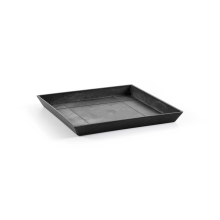 Ecopots onderschotel met waterreservoir   Vierkant   Dark Grey   43 x H3,5 cm