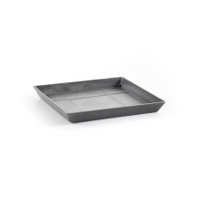 Ecopots onderschotel met waterreservoir   Vierkant   Grey   35,5 x H3,5 cm