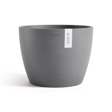 Ecopots bloempot Stockholm 31   Rond   Grey   Diameter 31 x H23,5 cm