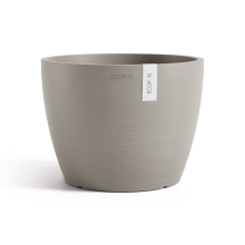Ecopots bloempot Stockholm 24   Rond   Taupe   Diameter 23,3 x H17,7 cm