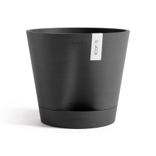Ecopots bloempot Venice 2 30  Rond   Dark Grey   Diameter 30 x H27,5 cm