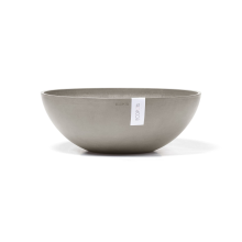 Ecopots bloempot Vienna 50   Rond   Taupe   Diameter 50,4 x H18,5 cm