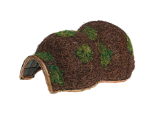 Bûten   Egelhuis met natuurlijke look   L46xB20xH33 cm