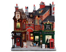 Lemax   'English Lane'   Verlicht gebouw   Exclusief adapter (werkt ook op batterijen)