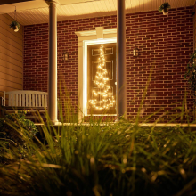 Fairybell verlichte deurkerstboom   210 cm   120 twinkelende warm witte & koud witte ledlampjes