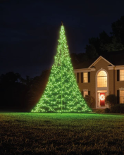 Fairybell Smart Magic vlaggenmast kerstboom   4 m   864 ledlampjes   inclusief vlaggenmast