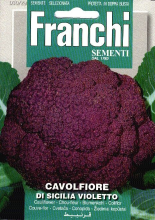 Franchi Sementi Bloemkool Violet zaden   Cavolfiore Sicilia Violetto