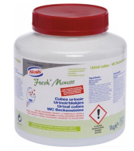 Nicols Fresh' Mouss Urinoirblokjes   1 kg   Driedubbele werking   Anti kalk