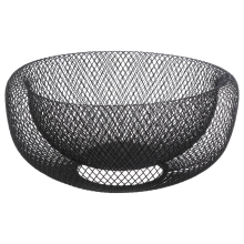 5Five Secret de Gourmet Fruitschaal Mesh   Ø 27 cm   Zwart   Metaal
