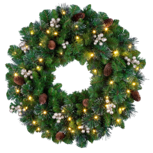 National Tree Company Verlichte kerstkrans 