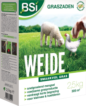 BSI graszaad 2,5kg tot 300m²   Weide   voedzaam en smaakvol voor kleinvee en hoefdieren