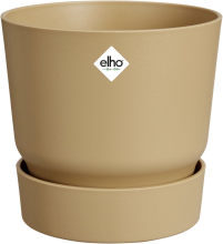 Elho bloempot Greenville Round 30   Golden sand (Goud)   Diameter 30 x H 28 cm