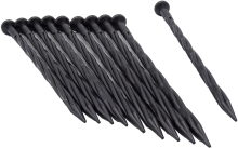 Nature grondpen zwart H20cm 10x voor borderrand H5cm