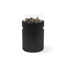 Happy Cocooning Lumi Rib Tafelbrander   21,5x21,5 cm   Nordic Black   Gaspatroon