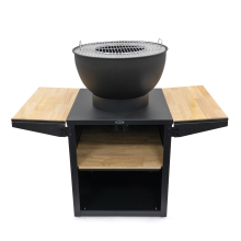 HEAT buitenkeuken Kjok met snijplank – L122 x B60 x H93 cm – zwart