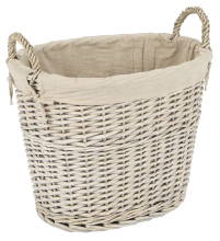 Practo Home houtblokkenmand wilg grijs   Haardaccessoires   38x50,5x51,5cm