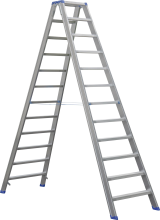 Escalo sparta duo aluminium   Industriële aluminium trapladder dubbel   12 treden