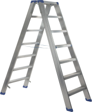 Escalo sparta duo aluminium   Industriële aluminium trapladder dubbel   2 x 07 treden