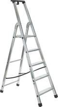 Escalo quadra aluminium   Industriële aluminium trapladder   5 treden