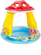 Intex opblaasbaar babyzwembad Paddenstoel   rond   Ø102 x H89 cm