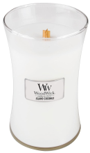 WoodWick geurkaars   Large Hourglass   Island Coconut