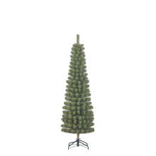 Black Box Charlton Pilar smalle kunstkerstboom   185 cm   groen   Diameter 53 cm   280 tips   metalen voet