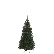 Black Box Kingston kunstkerstboom   155 cm   groen   Diameter 86 cm   345 tips   metalen voet