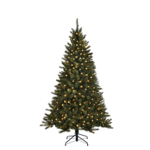 Black Box Toronto verlichte kunstkerstboom   215 cm   groen   Diameter 132 cm   240 ledlampjes   1043 tips   metalen voet