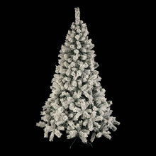 Fééric Lights and Christmas Windy Peak kunstkerstboom   150 cm   groen   besneeuwd   Diameter 83 cm   289 tips   metalen voet