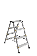 Escalo steppy aluminium   Aluminium huishoudtrapje   H81cm