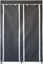 Practo Home kledingkast alu dubbel grijs   Kledingrekken en  kasten   48x109x163cm   dubbel
