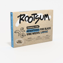 Rootsum Biogrowi Kraunema   100m²   aaltjes tegen larven van de taxuskever   50 miljoen
