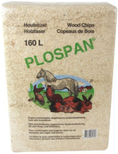 Plospan houtvezel strooisel voor knaagdieren 160 L