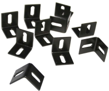 ACD L klemmen zwart   10 stuks