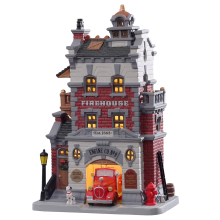 Lemax   'Engine Company No. 9'   Verlicht gebouw   Exclusief adapter (werkt ook op batterijen)