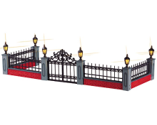Lemax   'Lighted Wrought Iron Fence'   Verlicht accessoire   Exclusief adapter (werkt ook op batterijen)